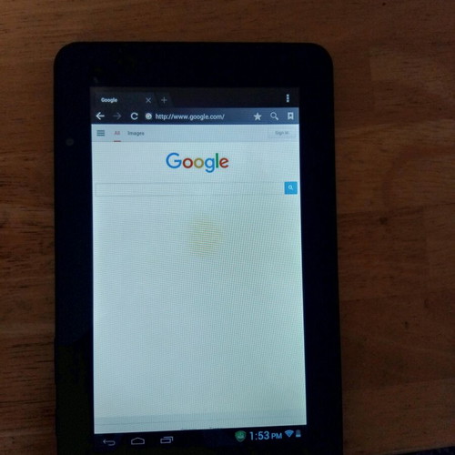Small tablet used, suitable for children to watch cartoons and play games
