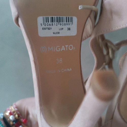 Migato sandals like new, size 36, beige
