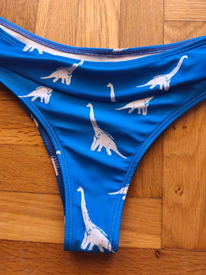 Women Bikini Bottoms Dinosaur Print Low Waist size M new