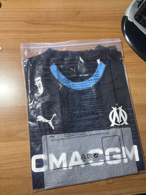 Marseille 2025-2026 Jersey new, official replica, size Large