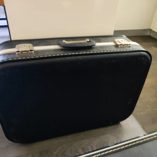 Antique suitcases used, pack of 3 black and leather briefcase