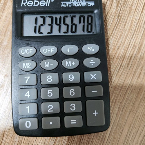 Rebel HC108 pocket calculator used