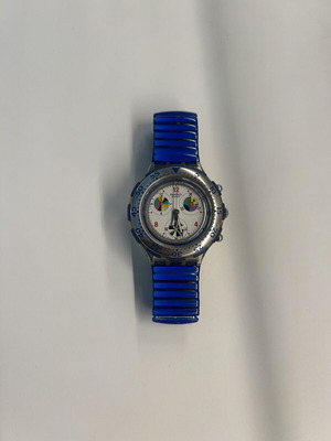 Swatch Aqua Chrono Bagnino vintage ρολόι σαν καινούργιο, μπλε λουράκι