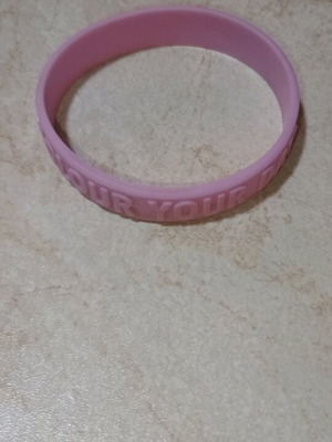 Elastic bracelet Color Your Day new, purple, waterproof, one size