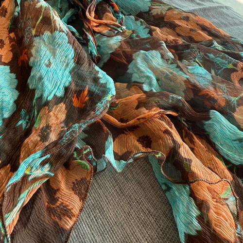 Floral airy top Nara Camicie like new, asymmetrical design