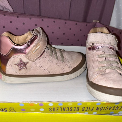 Pablosky pink glitter boots size 23 like new