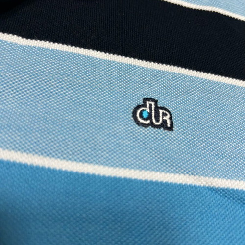 Men's striped DUR sport polo XXL like new