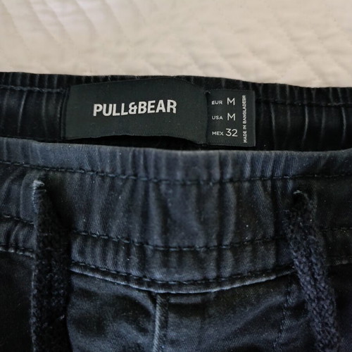 Pull & Bear Black Cargo Pants Medium Like New