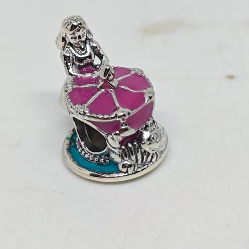 Disney Alice in Wonderland Mad Tea Party Charm S925 like new