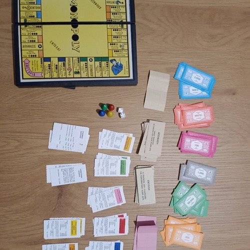 Monopoly travel edition old used with drachmas