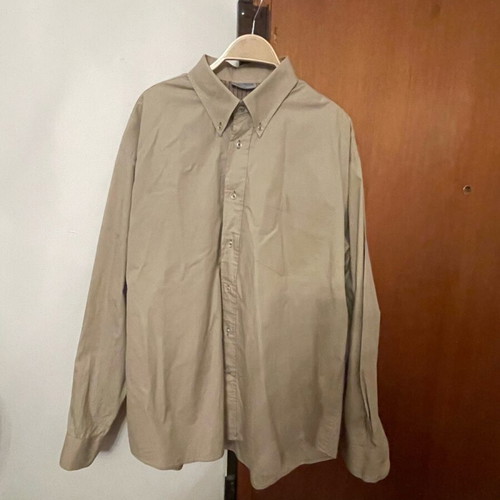 Angelo Muroni beige men's shirt XXL new 100% cotton