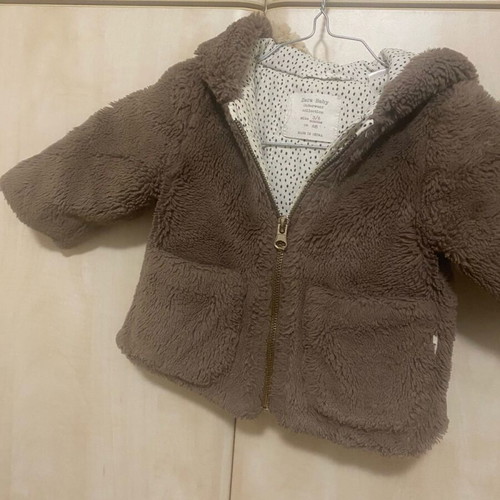 Baby fur coat 3/6 months like new