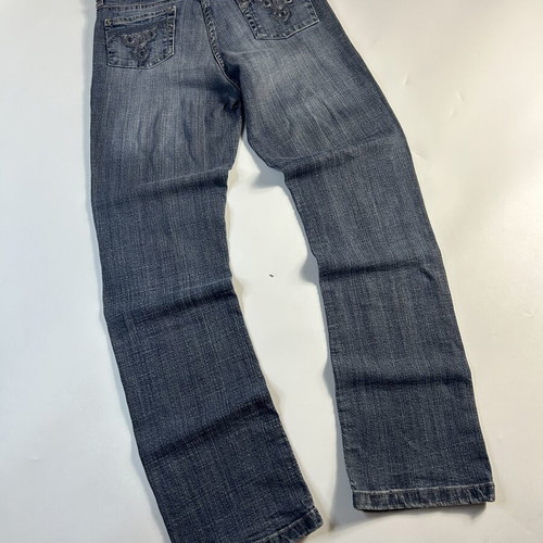 Vintage Y2K Blue Motion Flared Jeans size 38, grey