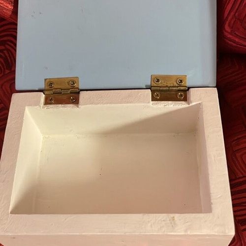 Wooden decorative box with boat new
