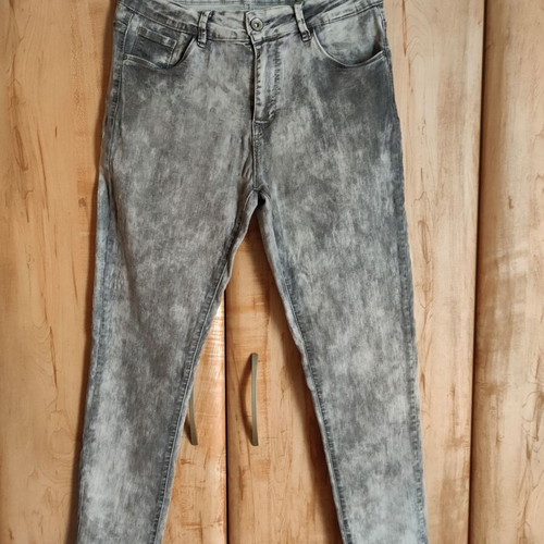 Jeggings acid wash carbon burnt tie dye large, new