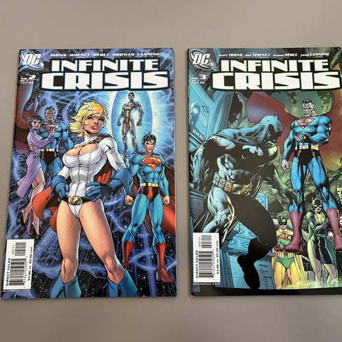Infinite Crisis #1-7 comic set with Jim Lee covers