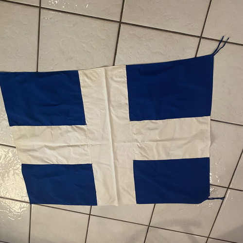 Greek Army Flag used, 1m x 1.25m