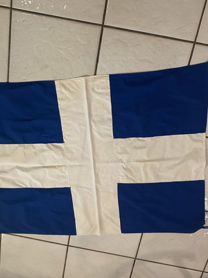 Greek Army Flag used, 1m x 1.25m