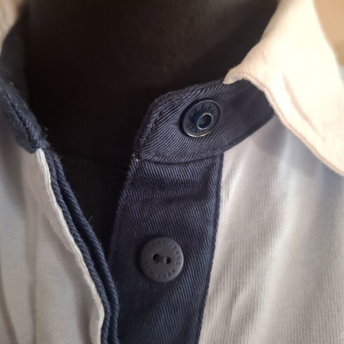 Tommy Hilfiger Cropped Shirt like new, white and blue