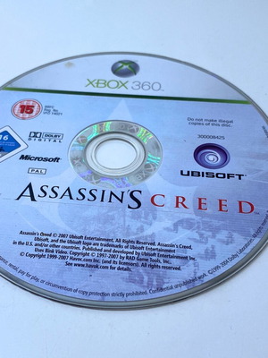Assassins Creed 1 Xbox 360 δίσκος μεταχειρισμένος, PAL