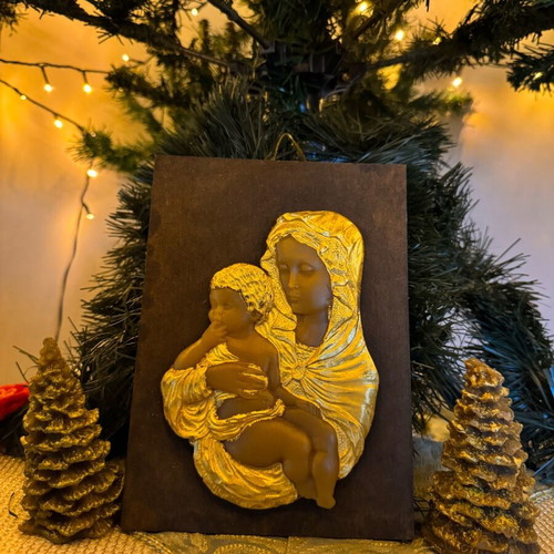 Image made of genuine beeswax gilded like new