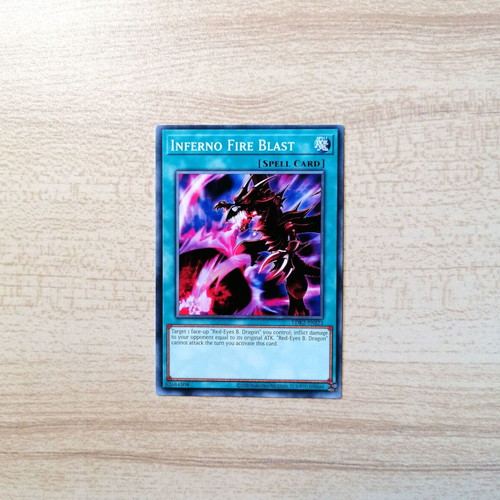 Yu-Gi-Oh! Inferno Fire Blast Spell Card near mint, common