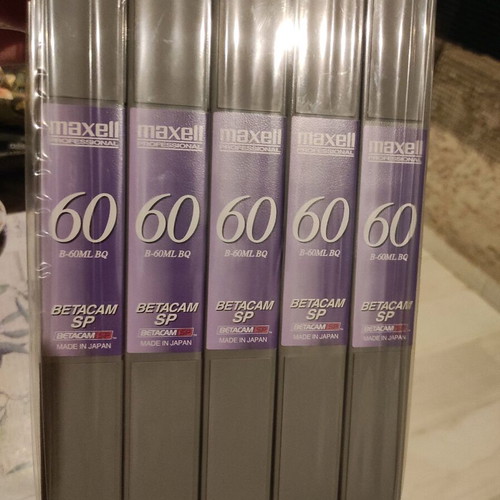 Maxell 60 Min B-60ML BQ Digital SP Betacam Video Cassette 5 Pack new sealed