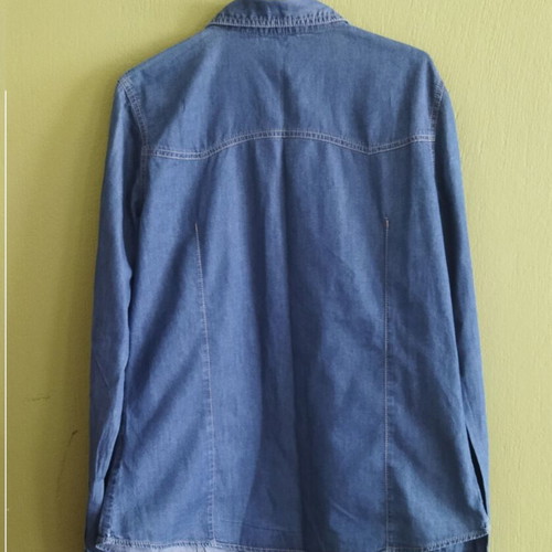 Jennyfer women's denim shirt L like new, blue