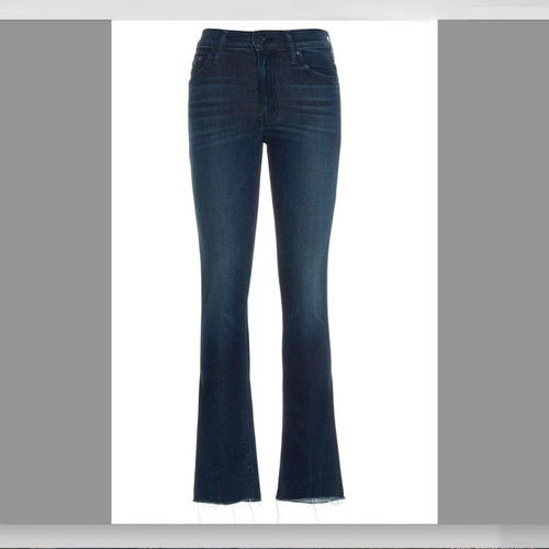 Mother The Insider ankle fray jeans new, dark blue, size 24
