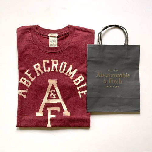 Abercrombie & Fitch Men's Muscle Fit T-shirt New Size S Red