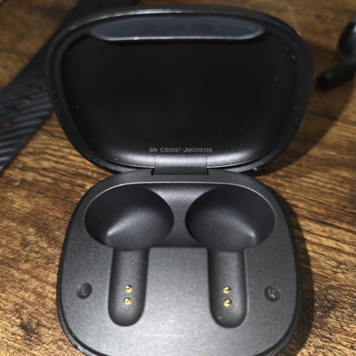 JBL Vibe Flex wireless earbuds with charging cable