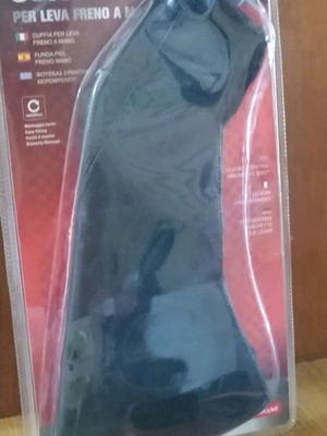 Car handbrake boot new, synthetic leather, black