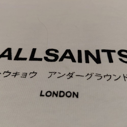 All Saints Underground White Shirt Size L Oversized Fit Excellent Condition