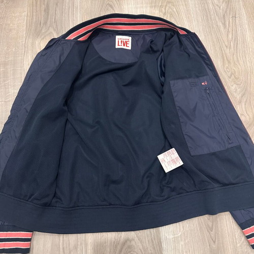 Lacoste Live men bomber jacket like new, size IT46, blue