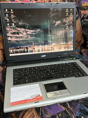 Acer Aspire 1640 series laptop μεταχειρισμένο, χωρίς μπαταρία, Windows XP
