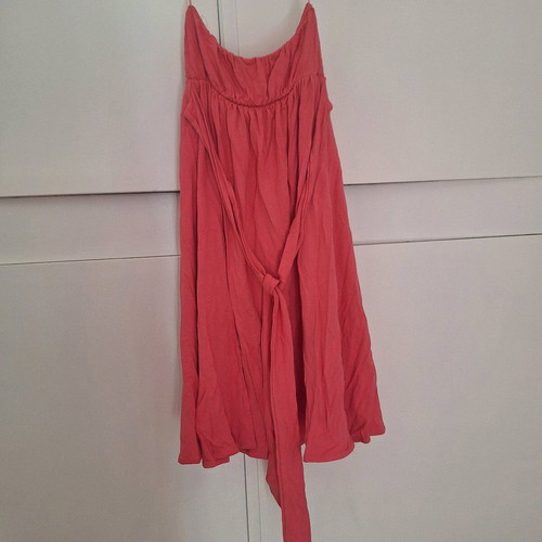 Woolnet summer dress like new, pink, cotton, strapless
