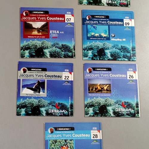 Jacques Yves Cousteau Documentary Series 6 VCDs like new, subtitles