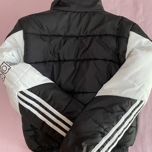 Adidas sports jacket black and white size small like new