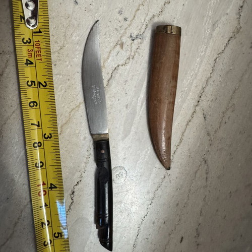 Collectible Handmade Knife Patssis Skopelos with Authentic Horn Handle, Folk Art