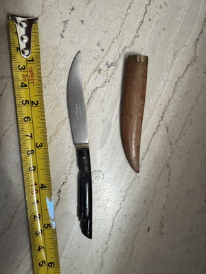 Collectible Handmade Knife Patssis Skopelos with Authentic Horn Handle, Folk Art