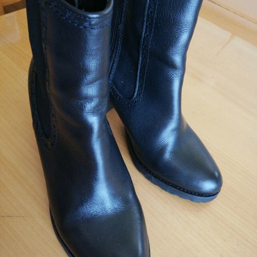 Alpe leather boots used, black, size 37