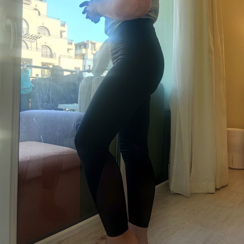Nike black sports leggings, high waist, elastic fabric