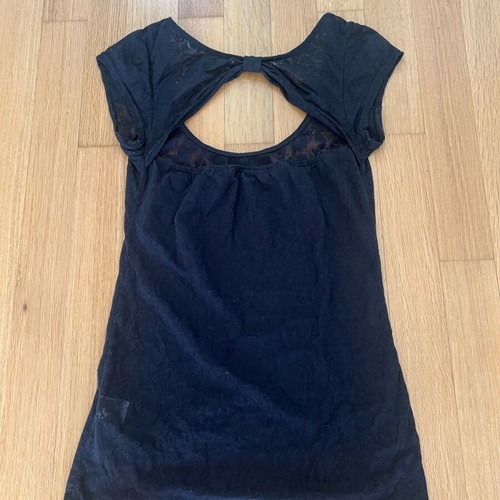 Tally Weijl blouse like new, size M, black with back opening