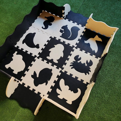 Foam Educational Baby Floor Puzzle with 25 Animal Pieces like new