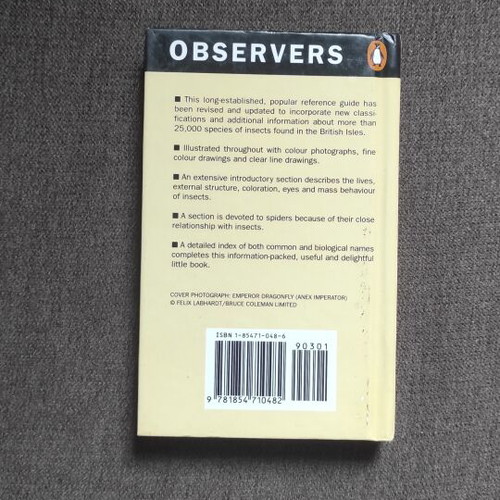 Insects by E.F. Linssen Penguin Observers pocket size like new