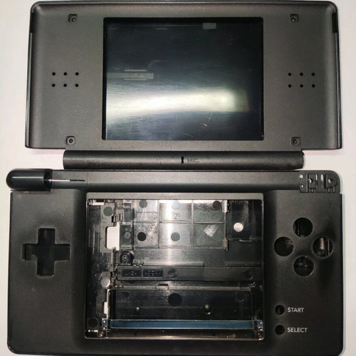 Κέλυφος Nintendo DS Lite μεταχειρισμένο, original ευρωπαϊκή έκδοση, μαύρο