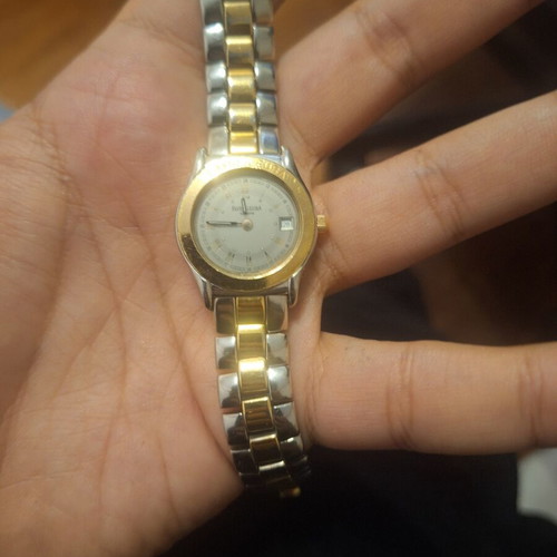 Favre Leuba vintage women's battery watch gold and silver used