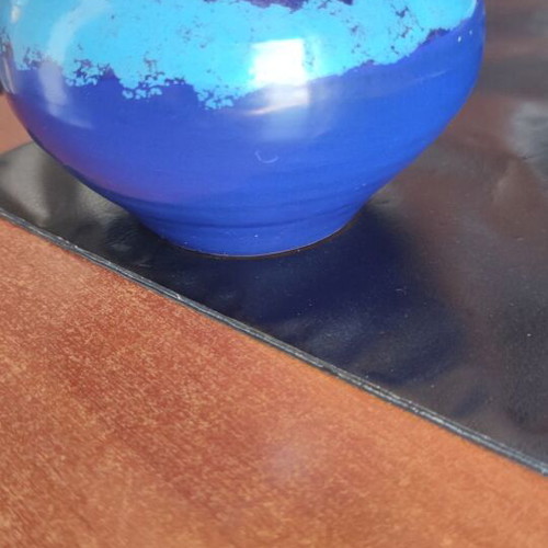 Handmade clay vase like new, height 12 cm, diameter 10 cm