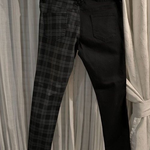 Rock Rebel by EMP Skarlett 2-Tone Pants black and grey tartan, new