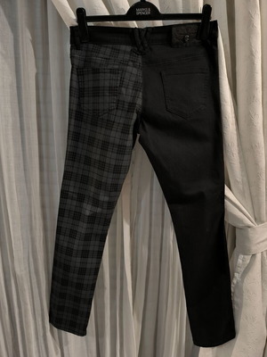 Rock Rebel by EMP Skarlett 2-Tone Pants black and grey tartan, new